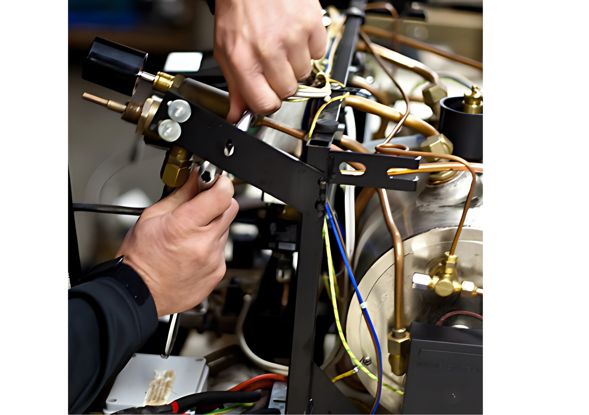Inside a coffee machine